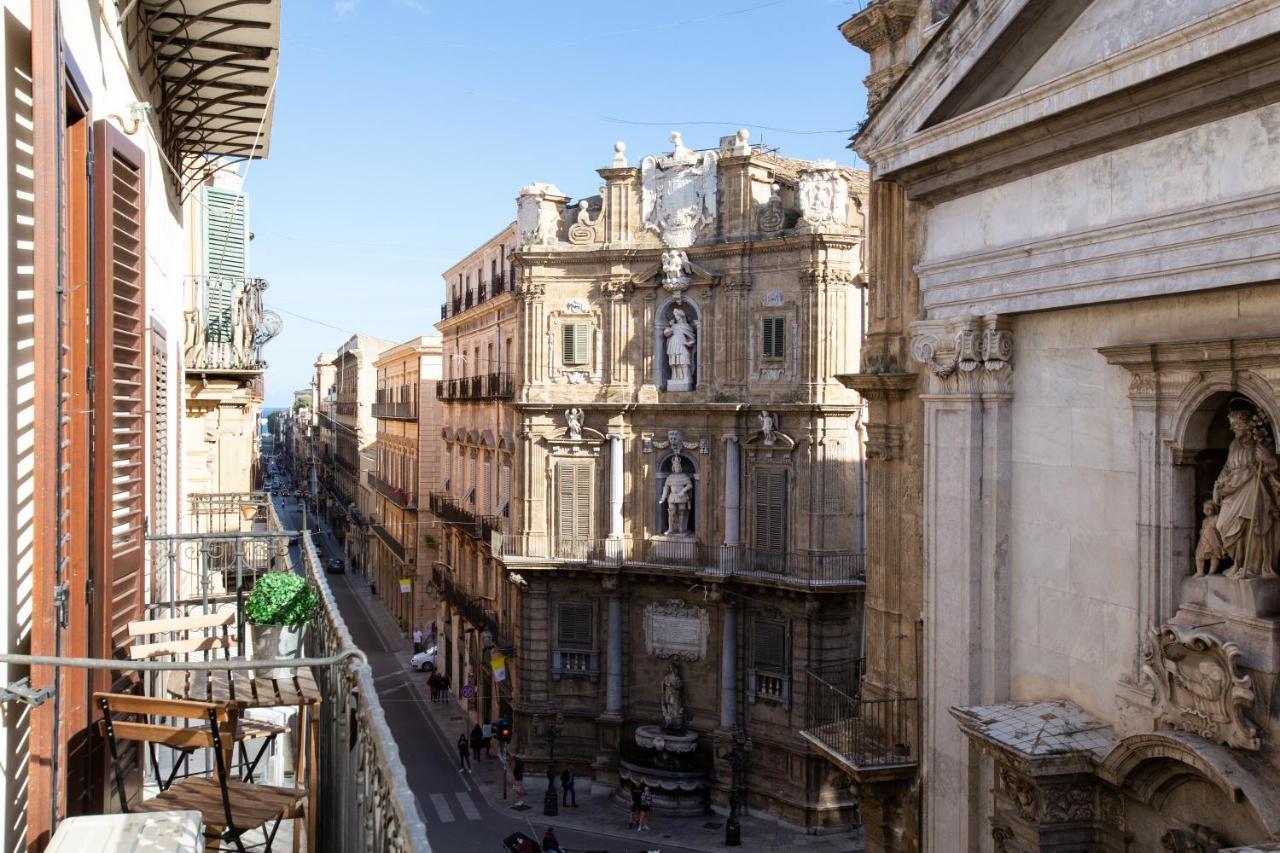 Quattro Canti Charming Flat Palermo Bagian luar foto